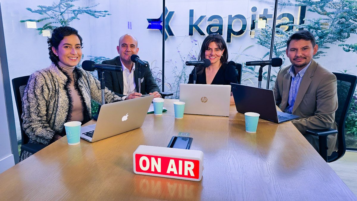Grabación de un pódcast corporativo en las oficinas de Kapital